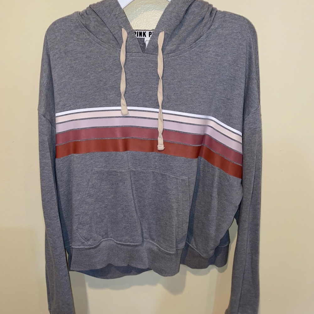 PINK cropped hoodie